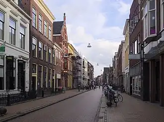De Oude Boteringestraat in de richting van de Grote Markt