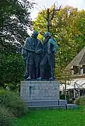 Standbeeld in Heverlee (met de hertog van Arenberg)