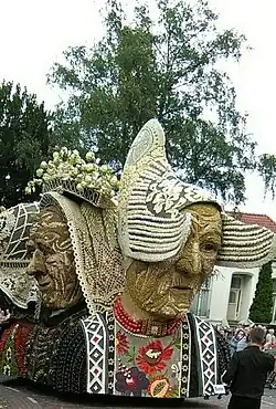 Detail van de wagen van Buren "Oude besjes" (publieksprijs grote wagens 2018)