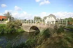 Heulbrug over Vierambachtenboezem bij Malledijk