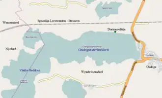Kaart omgeving Oudegaasterbrekken