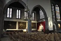 Wandtapijten in de kerk