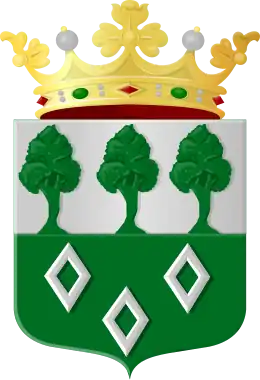 Het wapen van Oudenbosch (met de bomen)