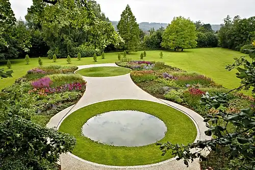 Tuin in het Grafelijk Park, in 2009 aangelegd door Piet Oudolf