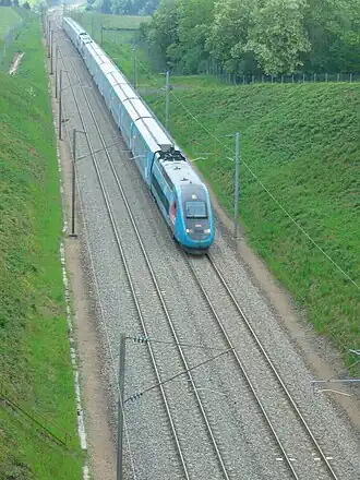 Ouigo bij Saint-Laurent-d'Andenay