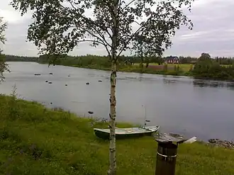 De Ounasjoki, gezien vanuit Sikkola