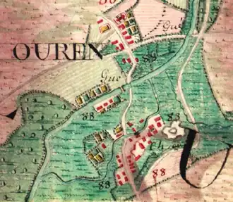 Het kasteel op de Ferrariskaart