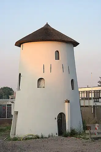 De molenromp tijdens de verbouwing