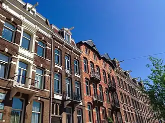 Overtoom noordzijde, ter hoogte van nr. 210