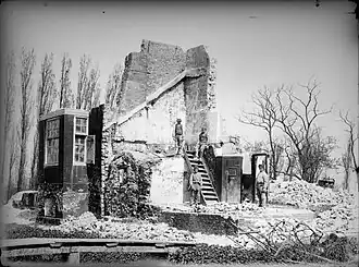 De afbraak van het kasteel in 1890