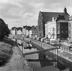De Kesselskade langs het kanaal Luik-Maastricht in 1962