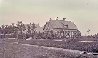 De boerderij in 1908. Felling 6.