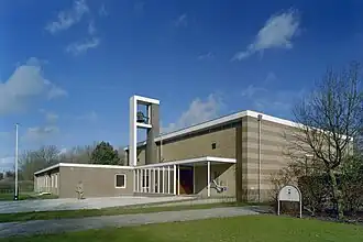 Museum Nagele, gehuisvest in de voormalige rooms-katholieke kerk.
