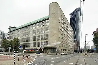Stationspostgebouw in Den Haag