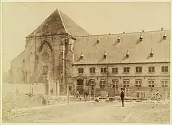 Restauratie westgevel, 1903