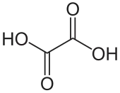 Structuurformule van oxaalzuur