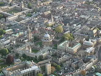 Oxford vanuit de lucht