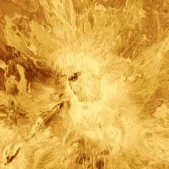 Radarbeeld van de ruimtesonde Magellan