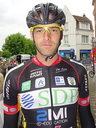 Quentin Tanis tijdens de Grand Prix de la ville de Pérenchies 2015
