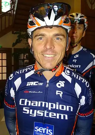 Denis Flahaut tijdens de Grand Prix de la ville de Pérenchies 2015