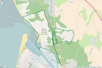 Kaart van het natuurgebied