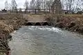 De rivier Põltsamaa in Kiltsi