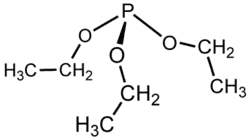 Structuurformule van tri-ethylfosfiet