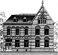Pastorie van de Maria Magdalenakerk, Spaarndammerstraat 9, op tekening