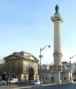 Noordelijke zuil en paviljoen