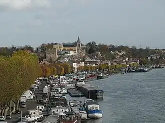 Gezicht op Conflans-Sainte-Honorine