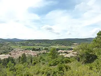 Gezicht op Portel-des-Corbières