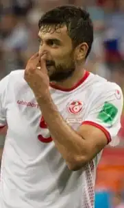 Haddadi in 2018 als speler van Tunesië