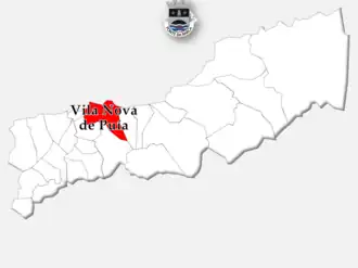 Kaart van Vila Nova da Muía