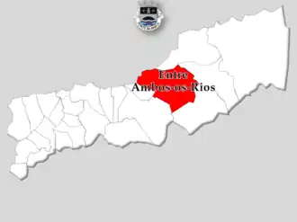 Kaart van Entre Ambos-os-Rios