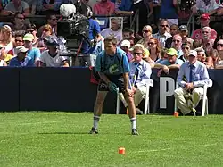 Keurmeesters bij de perkzijlijnen