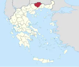 Locatie van het departement Drama