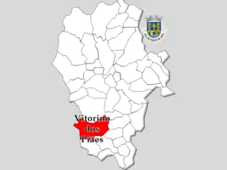 Kaart van Vitorino dos Piães