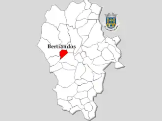Kaart van Bertiandos