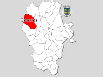 Kaart van Estorãos