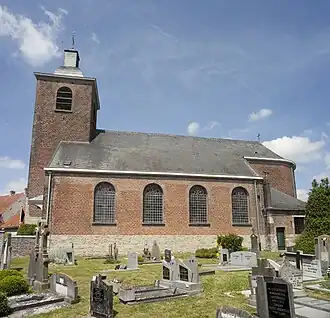 De parochiale Sint-Dyonisiuskerk of Sint-Denijskerk van Lede