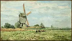 Landschap met molen