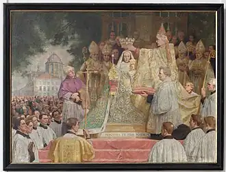 Mgr. Deschamps kroont Onze-Lieve-Vrouw van Hanswijk (1926)