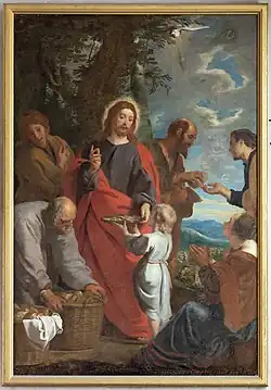 Vermenigvuldiging van de broden (toegschreven aan Gaspar de Crayer)