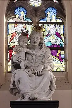Madonna met kind in de Onze-Lieve-Vrouw-Hemelvaartkerk te Watervliet