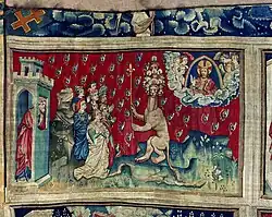 Bovenste rij: Hernieuwde aanbidding van het beest