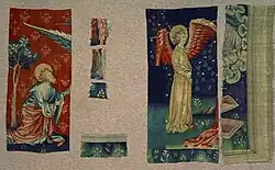 Johannes en de engel (fragmenten links)