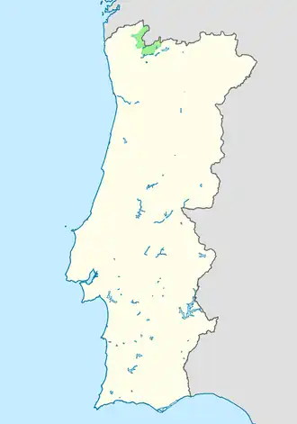 ligging Nationaal park Peneda-Gerês in Portugal