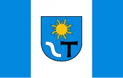 Vlag van gemeente Laskowa