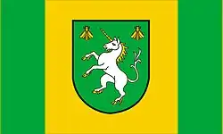Vlag van gemeente Jednorożec