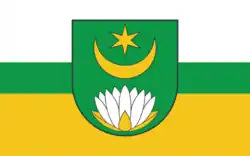 Vlag van gemeente Ostrów